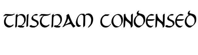 Tristram Condensed font preview