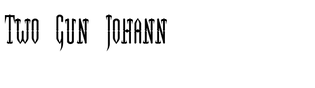 Two Gun Johann font preview