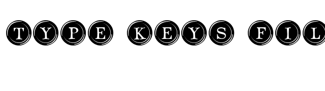 Type Keys Filled font preview