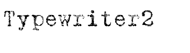 Typewriter2 font preview