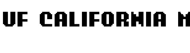UF California Menu Bold font preview