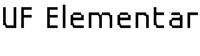 UF Elementar B 11.11.3 a font preview