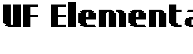 UF Elementar Basica 13.31.1 a font preview