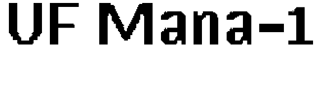 UF Mana-13alt Bold font preview