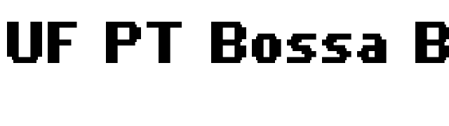 UF PT Bossa Bold font preview