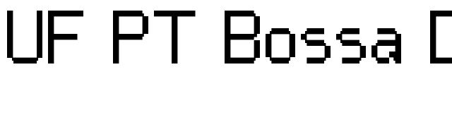 UF PT Bossa Duo font preview