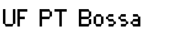 UF PT Bossa font preview