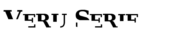 Veru Serif font preview