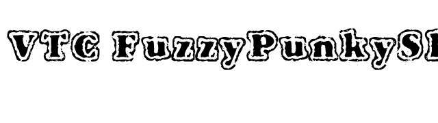 VTC FuzzyPunkySlippers Regular font preview