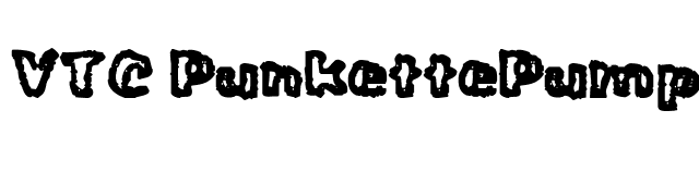 VTC PunkettePumps Regular font preview