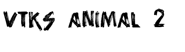 Vtks Animal 2 font preview