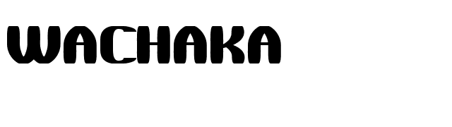 WaChaKa font preview