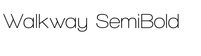 Walkway SemiBold font preview