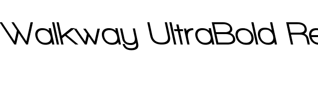 Walkway UltraBold RevOblique font preview