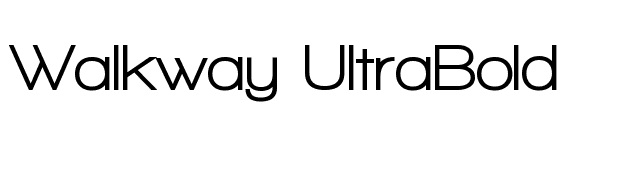 Walkway UltraBold font preview