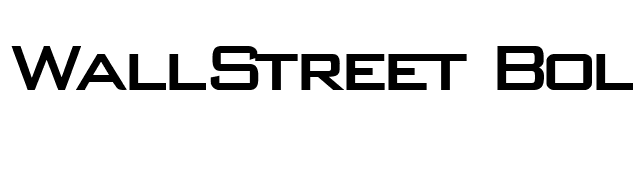 WallStreet Bold font preview