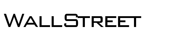 WallStreet font preview