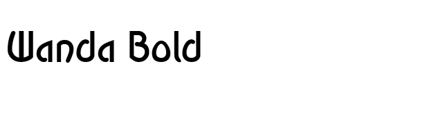 Wanda Bold font preview