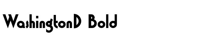 WashingtonD Bold font preview