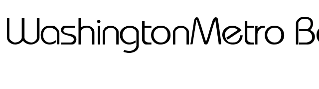 WashingtonMetro Bold font preview