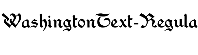 WashingtonText-Regular font preview