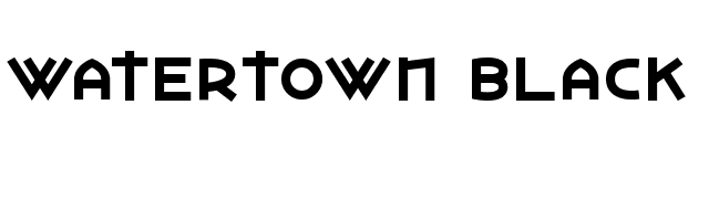 Watertown Black font preview
