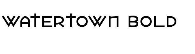 Watertown Bold font preview