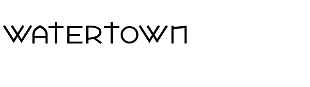 Watertown font preview