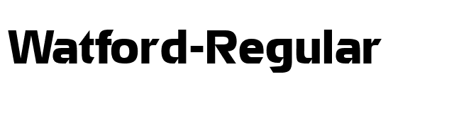 Watford-Regular font preview