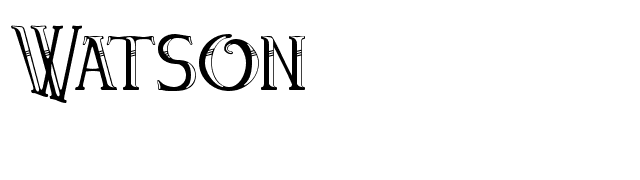 Watson font preview