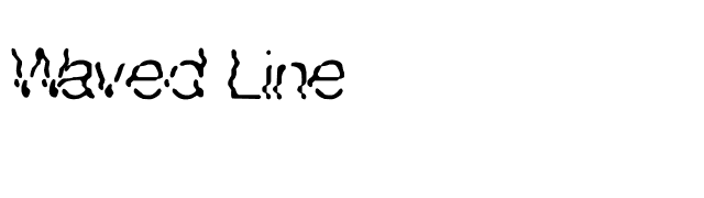 Waved Line font preview