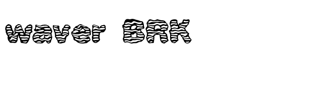 waver BRK font preview