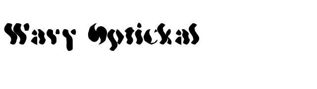 Wavy Optickal font preview