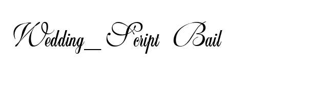 Wedding_Script Bail font preview