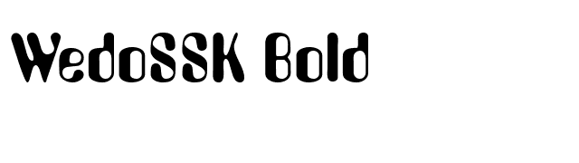 WedoSSK Bold font preview