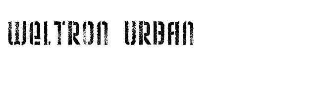 Weltron Urban font preview