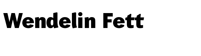 Wendelin-Fett font preview