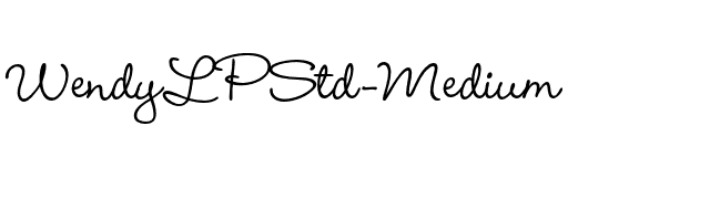 WendyLPStd-Medium font preview
