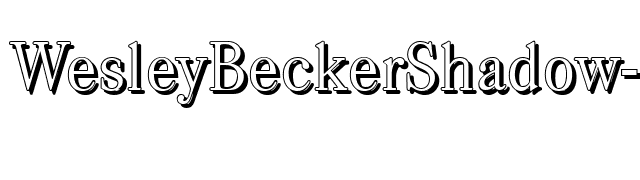 WesleyBeckerShadow-Light-Regular font preview