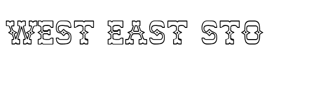 West East StO font preview
