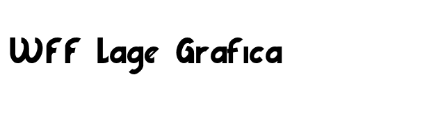 WFF Lage Grafica font preview
