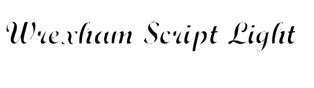Wrexham Script Light font preview