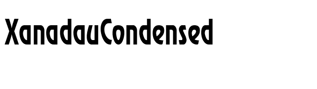 XanadauCondensed font preview