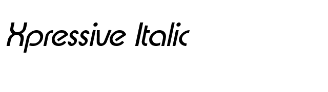 Xpressive Italic font preview