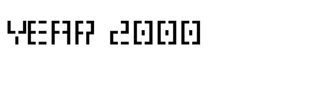 Year 2000 font preview