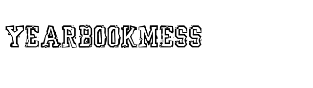 YearBookMess font preview