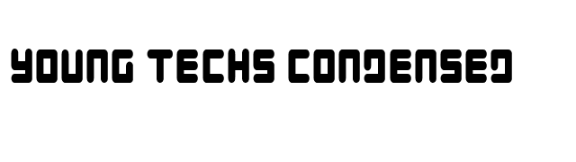 Young Techs Condensed font preview