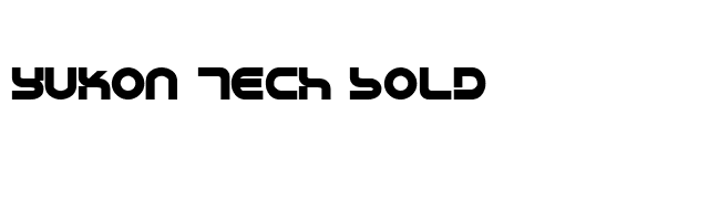 Yukon Tech Bold font preview