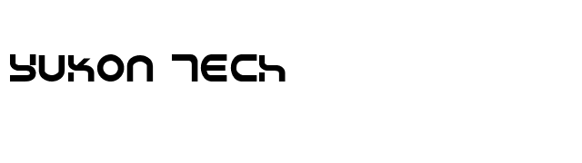 Yukon Tech font preview