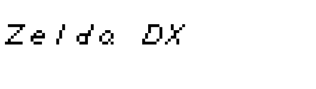Zelda DX font preview